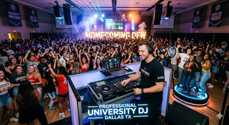 Professional University DJ in Dallas TX for Campus Events