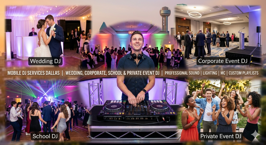 Mobile DJ Services Dallas | Wedding, Corporate & Party DJ