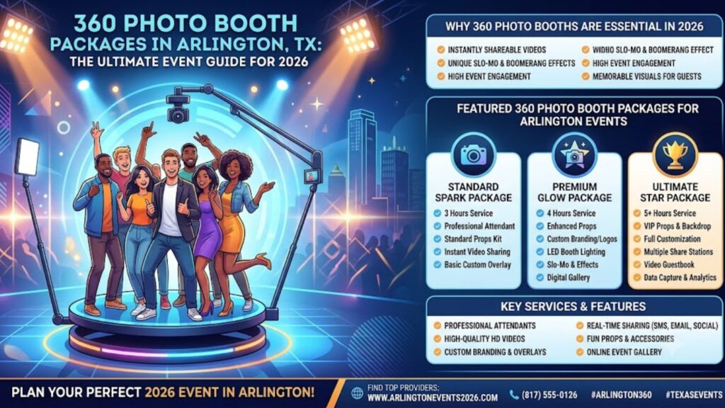 360 Photo Booth Packages in Arlington, TX